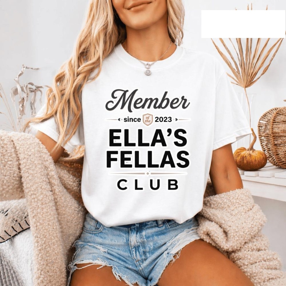 Ella_s Fellas Club Shirt White Shirt Music Fan Tee